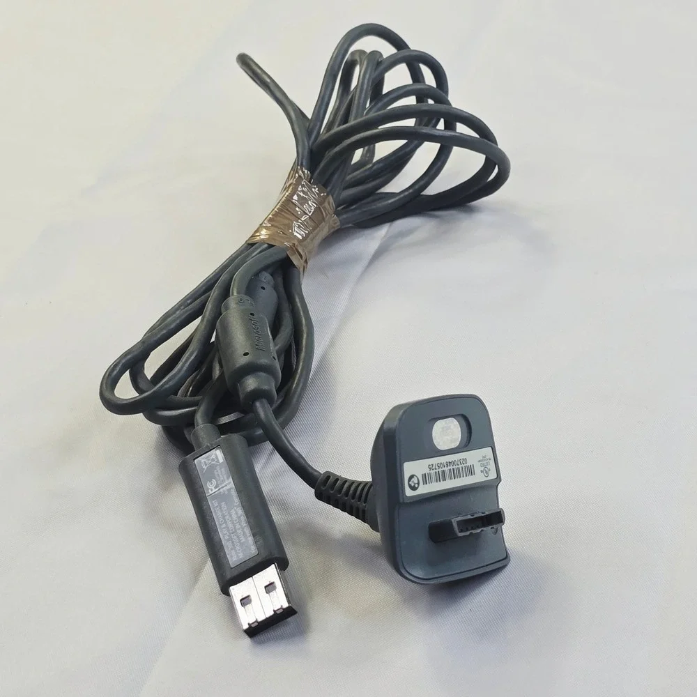 Microsoft Xbox 360 Play & Charge Kit Charging Cable Grey OEM Genuine